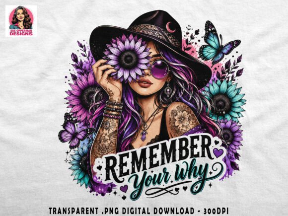 Download Remember Your Why PNG | Purple Floral - Purple floral Collection