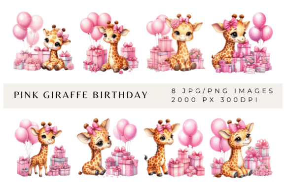 Download Pink Giraffe Birthday - Giraffe birthday Collection