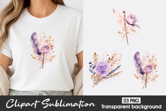 Download Purple Floral Watercolor Clipart PNG - Purple floral Collection