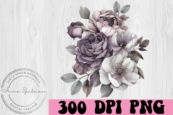 Download Dusty Purple Floral Spray - Purple floral Collection