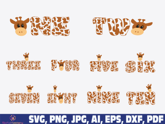 Download Giraffe Birthday Number - Giraffe birthday Collection