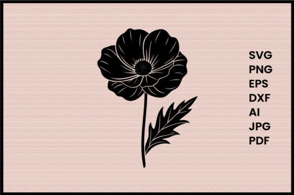 Download Poppy Flower Illustration Silhouette - Poppy flower illustration Collection